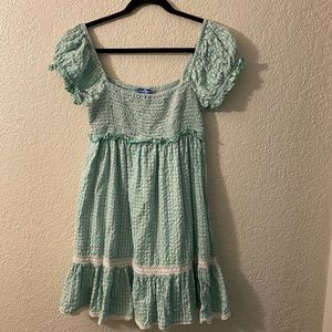 Urban Outfitters Gingham Seersucker dress, M